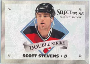 1995-96 SELECT - SCOTT STEVENS #18 DOUBLE STRIKE /1975