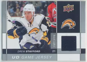 2009-10 UPPER DECK - DREW STAFFORD #GJ-ST GAME JERSEY