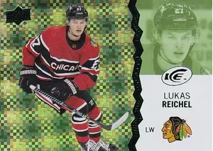 2023-24 Upper Deck Ice Green 23 Lukas Reichel