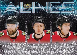 2024-25 Upper Deck A-Lines AL-7 Nick Foligno/Connor Bedard/Philipp Kurashev