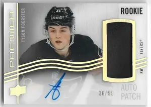 2023-24 Premier Acetate Horizontal Rookie Auto Patch #AHR-TF Tyson Foerster (36/99)