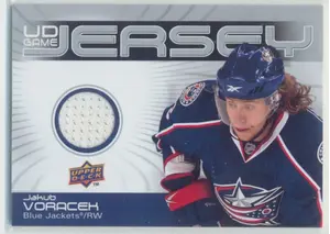 2010-11 UPPER DECK - JAKUB VORACEK #GJ-JV GAME JERSEY