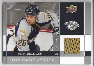 2009-10 Upper Deck UD Game Jersey #GJ-SU Steve Sullivan