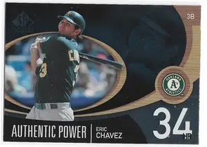 2007 SP Authentic Authentic Power #AP-17 Eric Chavez
