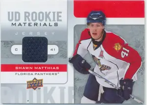 2008-09 UPPER DECK - SHAWN MATTHIAS #RM-SM UD ROOKIE MATERIALS