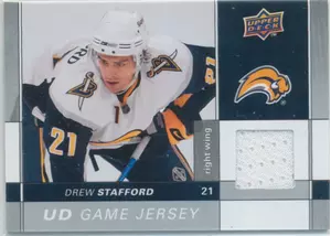 2009-10 UPPER DECK - DREW STAFFORD #GJ2-ST GAME JERSEY