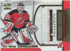 2003-04 PACIFIC - MARTIN BRODEUR #7 IN THE CREASE