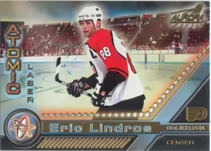 1998-99 AURORA - ERIC LINDROS #15 ATOMIC LASER CUTS