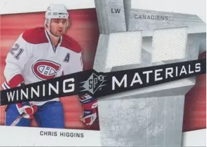 2008-09 SPX - CHRIS HIGGINS #WM-HG WINNING MATERIALS