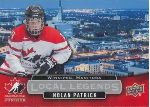 2017-18 TEAM CANADA JUNIORS - NOLAN PATRICK #LL-NP LOCAL LEGENDS