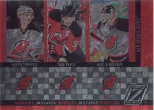 2010-11 ZENITH - MATTIAS TEDENBY/ZACH PARISE/MARTIN BRODEUR #14 MOZAICS