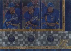 2010-11 ZENITH - JASON POMINVILLE/DREW STAFFORD/THOMAS VANEK #3 MOZAICS