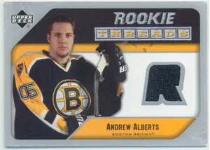 2005-06 UPPER DECK - ANDREW ALBERTS #RT-AA ROOKIE THREADS