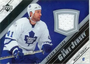 2005-06 UPPER DECK - JASON ALLISON #J2-JA GAME JERSEY