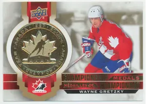 2021-22 TIM HORTONS TEAM CANADA - WAYNE GRETZKY #M-15 CHAMPIONSHIP MEDALS