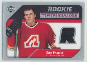 2005-06 UPPER DECK - DION PHANEUF #RT-DP ROOKIE THREADS