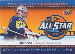 2018-19 TIM HORTONS - CAREY PRICE #AS-5 ALL-STAR STANDOUTS CL