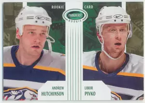2003-04 PARKHURST ROOKIE - ANDREW HUTCHINSON/LIBOR PIVKO #63 RC 299/500
