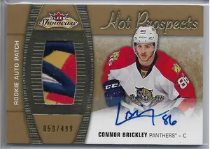 2015-16 Fleer Showcase (Hot Prospects) #185 Connor Brickley RC (059/499) *