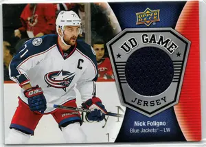 2016-17 UD Nick Foligno GU Jersey Columbus Blue Jackets