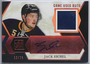 2017 In The Game Used Game Used Auto #GUA-JE1 Jack Eichel (12/25)