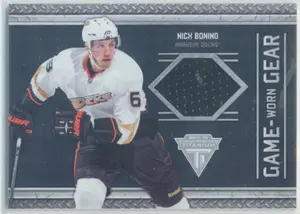 2011-12 PANINI TITANIUM - NICK BONINO #42 GAME-WORN GEAR
