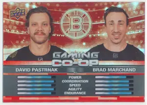 2024-25 UPPER DECK - DAVID PASTRNAK/BRAD MARCHAND #CGO-2 GAMING CO-OP
