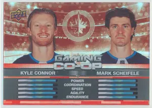 2024-25 UPPER DECK - KYLE CONNOR/MARK SCHEIFELE #CGO-23 GAMING CO-OP