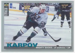 1995-96 COLLECTOR'S CHOICE - VALERI KARPOV #211 PLAYERS CLUB