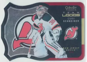 2015-16 O-PEE-CHEE PLATINUM - CORY SCHNEIDER #T-18 TEAM LOGOS