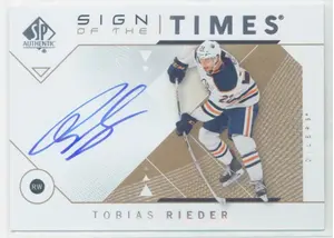 2018-19 SP AUTHENTIC - TOBIAS RIEDER #SOTT-TR SIGN OF THE TIMES