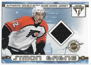 2001-02 Titanium Double-Sided Game-Worn Jersey #51 Simon Gagne & John LeClair