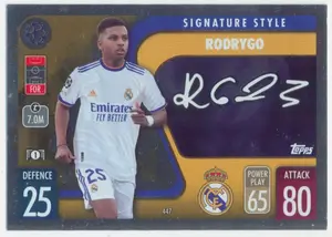 2021-22 Topps Match Attax UCL - Rodrygo #447 Signature Style