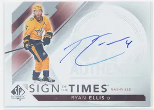 2017-18 SP AUTHENTIC - RYAN ELLIS #SOTT-RE SIGN OF THE TIMES