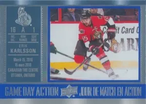 2016-17 TIM HORTONS - ERIK KARLSSON #GDA-9 GAME DAY ACTION