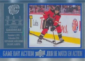 2016-17 TIM HORTONS - JOHNNY GAUDREAU #GDA-3 GAME DAY ACTION