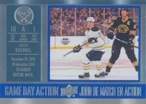 2016-17 TIM HORTONS - JACK EICHEL #GDA-2 GAME DAY ACTION