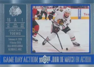 2016-17 TIM HORTONS - JONATHAN TOEWS #GDA-4 GAME DAY ACTION