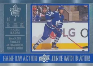 2016-17 TIM HORTONS - NAZEM KADRI #GDA-12 GAME DAY ACTION