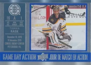 2016-17 TIM HORTONS - TUUKKA RASK #GDA-1 GAME DAY ACTION