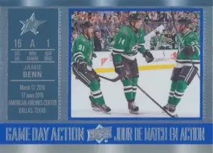 2016-17 TIM HORTONS - JAMIE BENN #GDA-5 GAME DAY ACTION