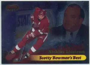 1998-99 BOWMAN'S BEST - NICKLAS LIDSTROM #SB4 SCOTTY BOWMAN'S BEST