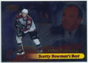 1998-99 BOWMAN'S BEST - PETER FORSBERG #SB8 SCOTTY BOWMAN'S BEST