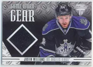 2012-13 TITANIUM - JUSTIN WILLIAMS #GG-JW GAME-WORN GEAR