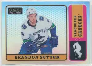 2018-19 O-PEE-CHEE PLATINUM - BRANDON SUTTER #R-34 RETRO RAINBOW