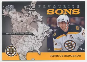 2008-09 UPPER DECK - PATRICE BERGERON #FS14 FAVOURITE SONS⚠️