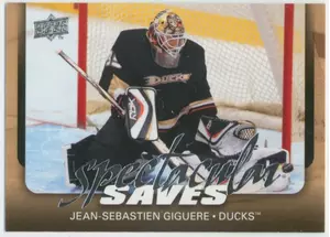 2008-09 UPPER DECK - JEAN-SEBASTIEN GIGUERE #SAVE4 SPECTACULAR SAVES