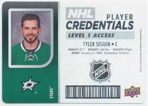 2017-18 MVP - TYLER SEGUIN #NHL-SE NHL PLAYER CREDENTIALS LEVEL 1