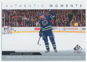 2017-18 SP AUTHENTIC - HENRIK SEDIN #103 AUTHENTIC MOMENTS