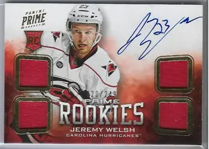 2012-13 Panini Prime #110 Jeremy Welsh RC (020/249) *